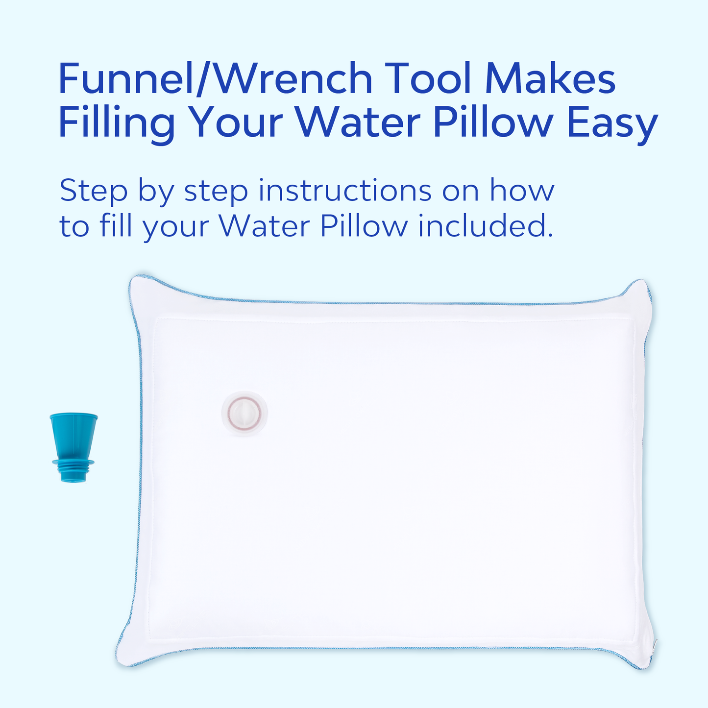 Mediflow Water Pillow - Elite Cooling Gel Foam (sold as x6)