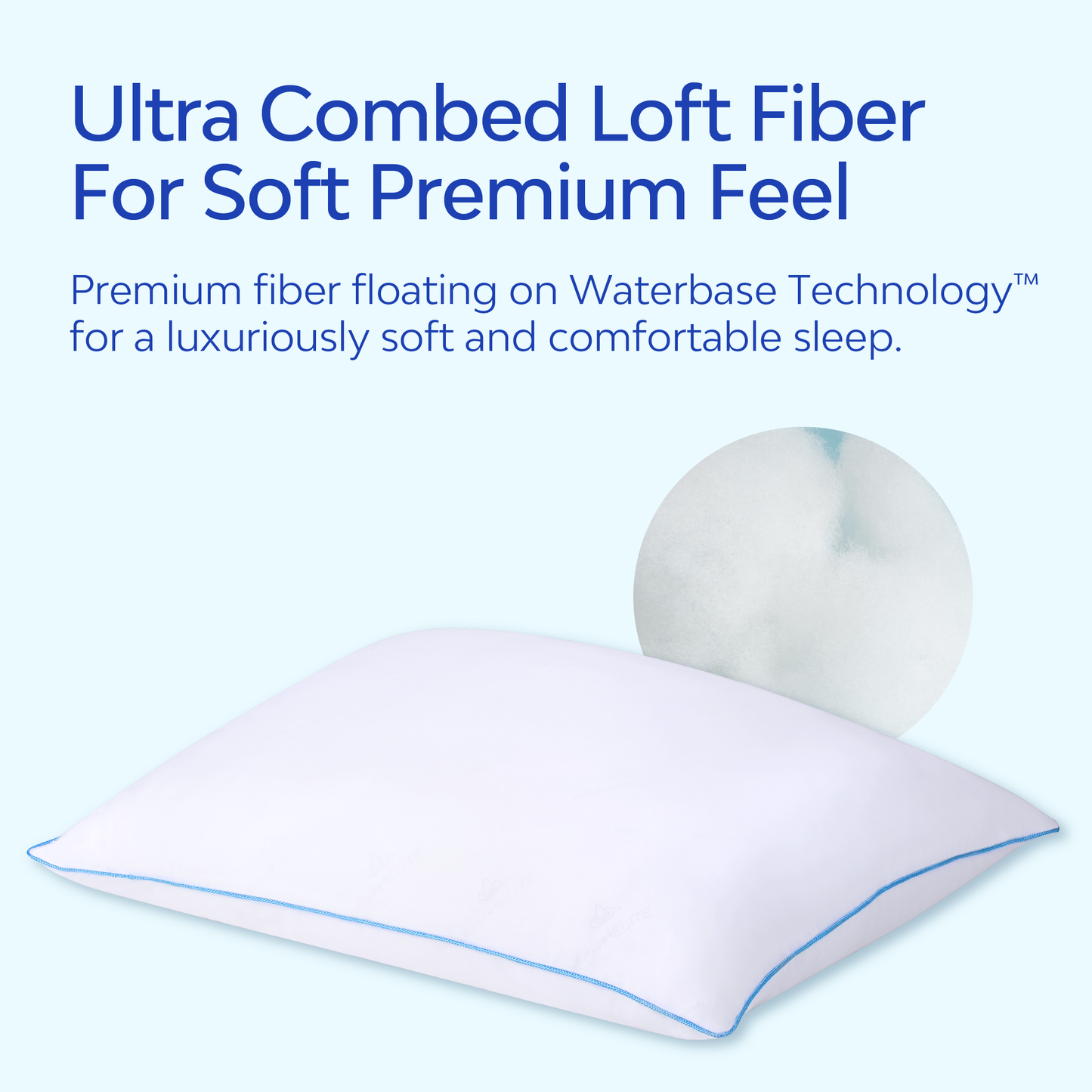 The Water Pillow by Mediflow -  Elite Premium Fiber