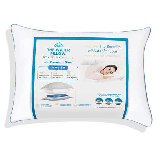 The Water Pillow by Mediflow -  Elite Premium Fiber