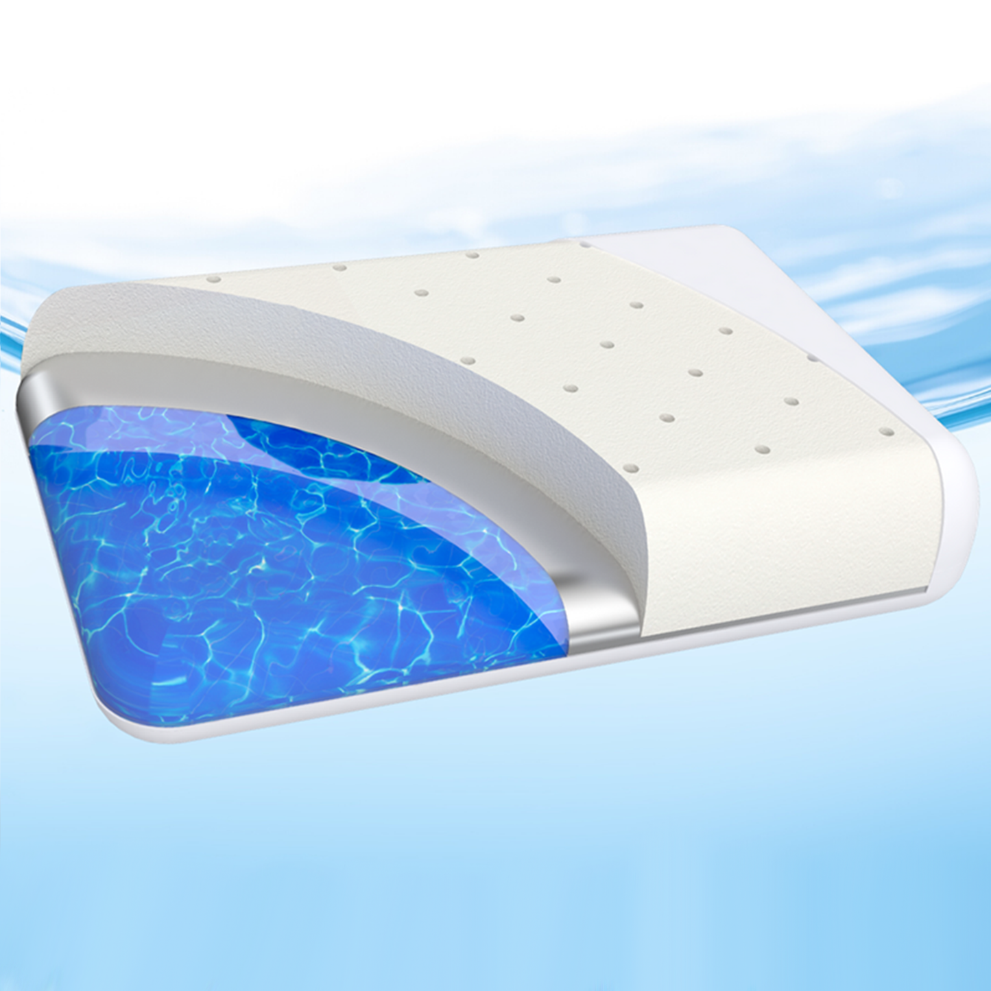 The Water Pillow by Mediflow -  Elite (12 Pack Memory Foam Display)